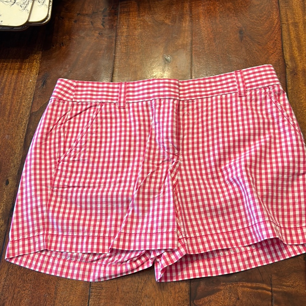 J Crew pink plaid Shorts - Size 4